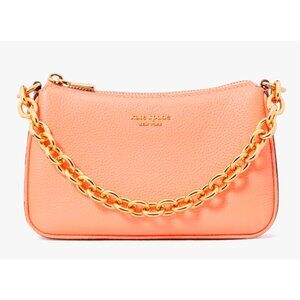 S Kate Spade Jolie Convertible Orange Leather Crossbody Bag KD908 Purse NWT $248